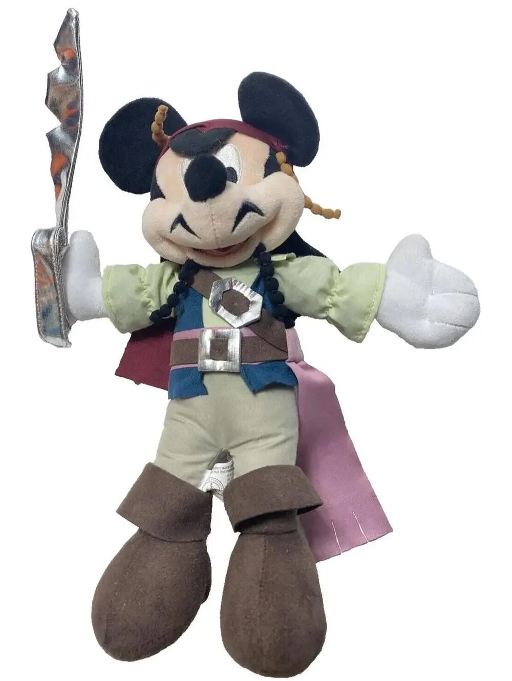 Disney Parks Exclusive Mickey Mouse Plush Toy, Pirates of the Caribbean Theme
